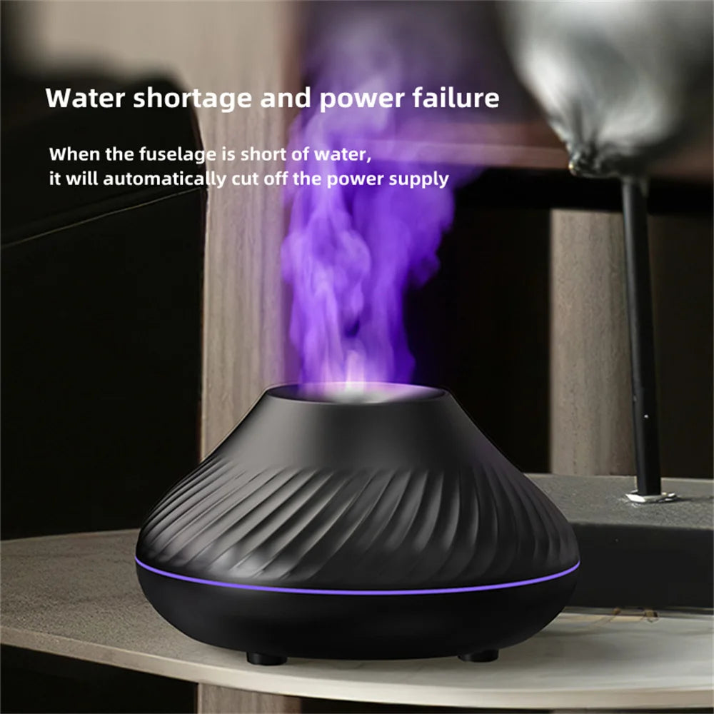 3D Colorful Flame Humidifier USB Car Aromatherapy Humidifiers Diffusers Portable Diffuser Essential Oils for Home Room Fragrance